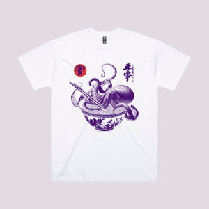 Octopus Ramen Sumi-e T-Shirt