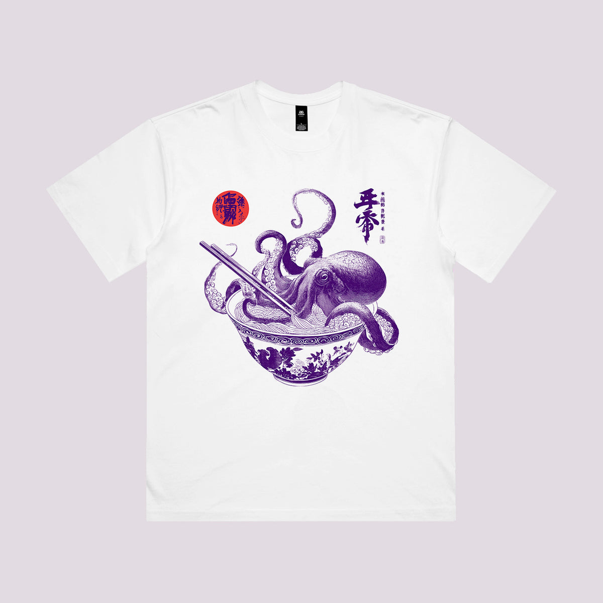 Octopus Ramen Sumi-e T-Shirt