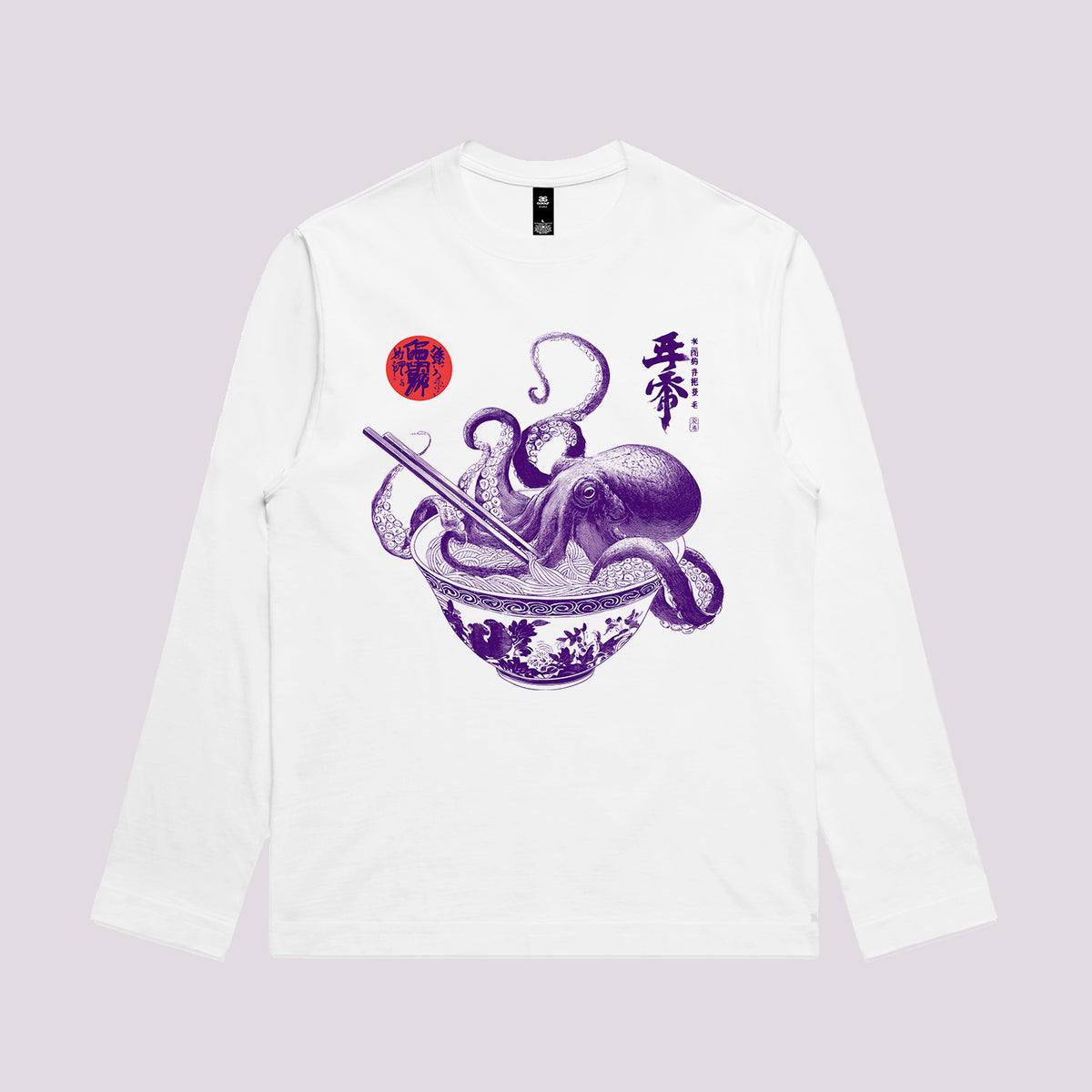 Octopus Ramen Sumi-e T-Shirt