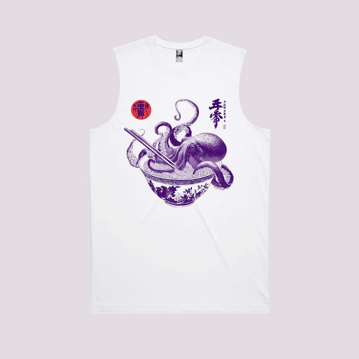 Octopus Ramen Sumi-e T-Shirt