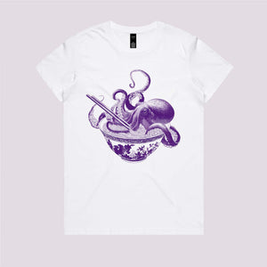 Octopus Ramen Sumi-e Graphic Tee
