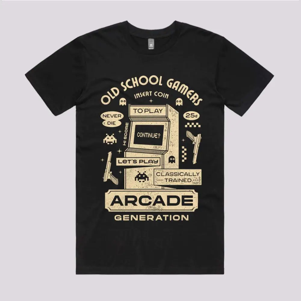 Old School Gamers T-Shirt Adult Tee