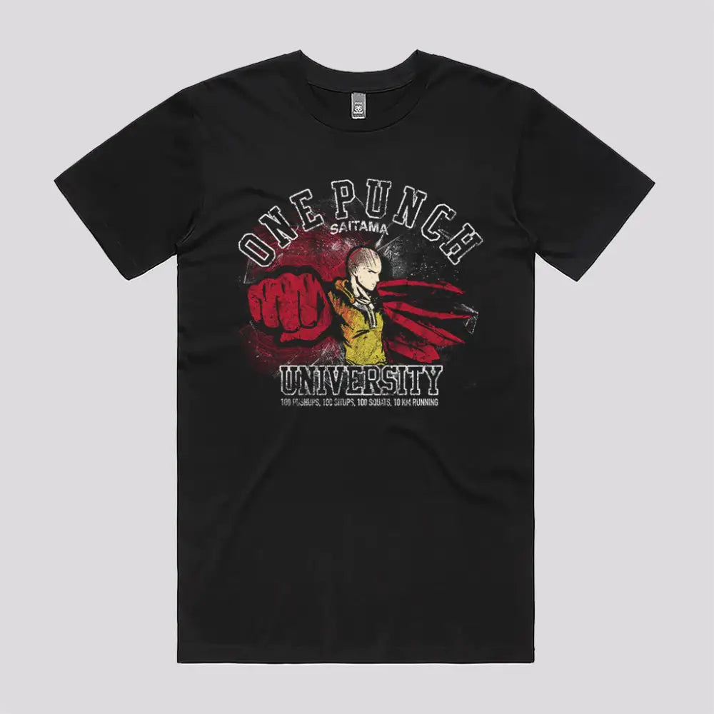 One Punch University T-Shirt | Anime T-Shirts