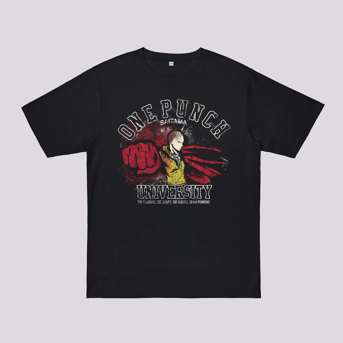 One Punch University Oversized T-Shirt | Oversized Anime T-Shirts Australia