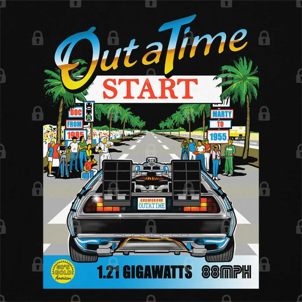 Out Run and Time T-Shirt | Pop Culture T-Shirts