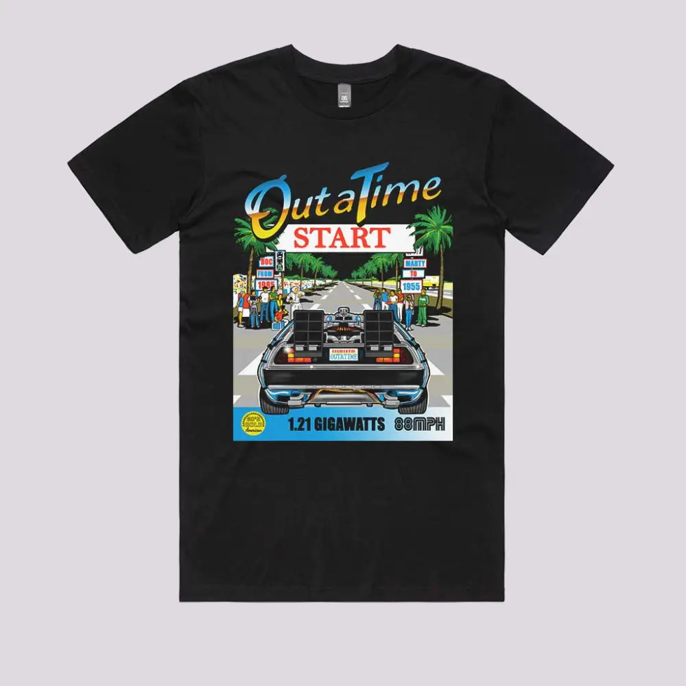 Out Run and Time T-Shirt | Pop Culture T-Shirts