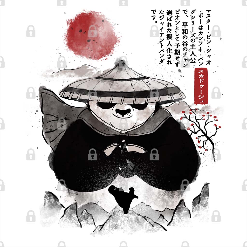 Panda Warrior Sumi-e T-Shirt