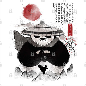 Panda Warrior Sumi-e T-Shirt