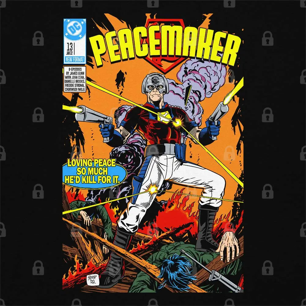 Peacemaker Comics T-Shirt | Pop Culture T-Shirts