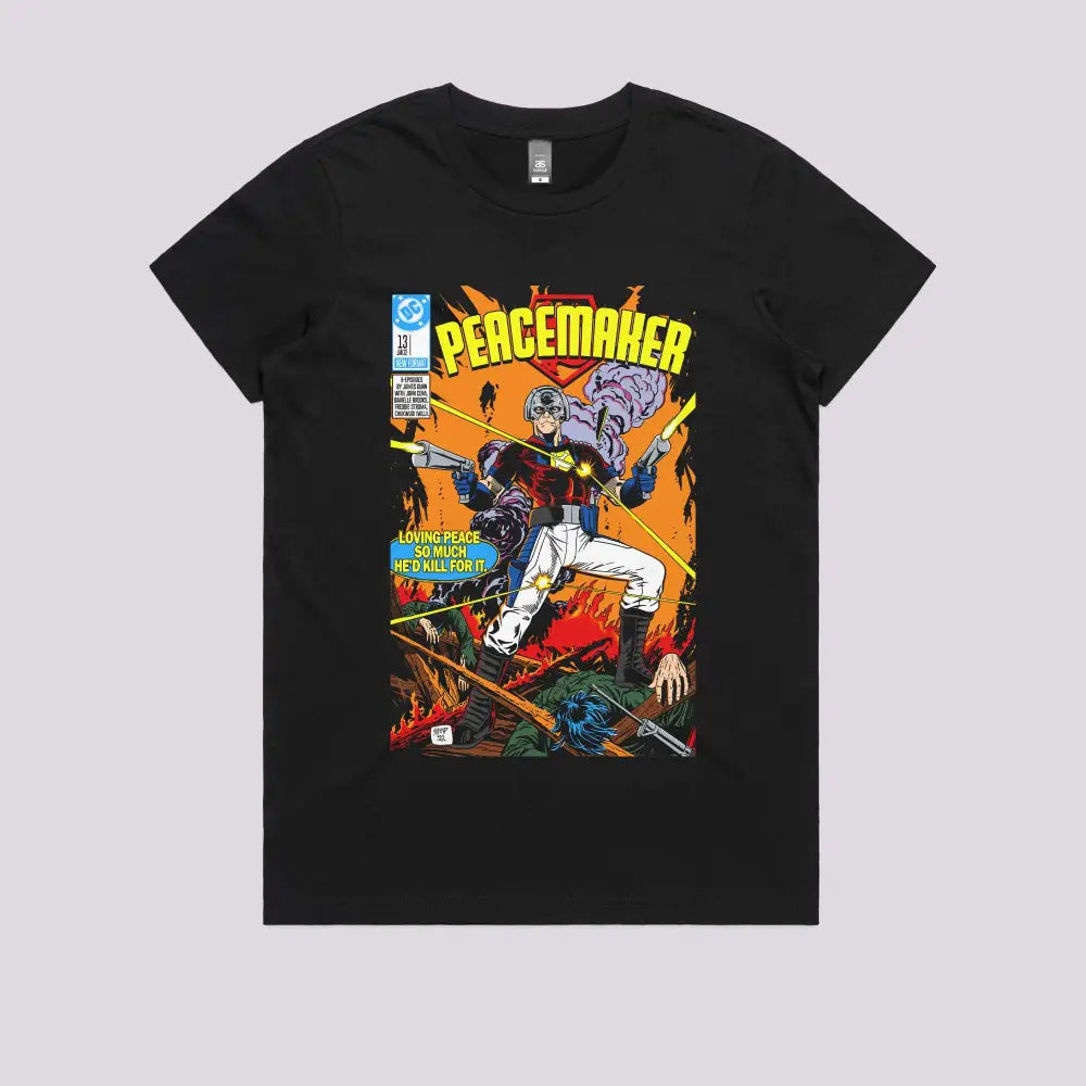 Peacemaker Comics T-Shirt | Pop Culture T-Shirts
