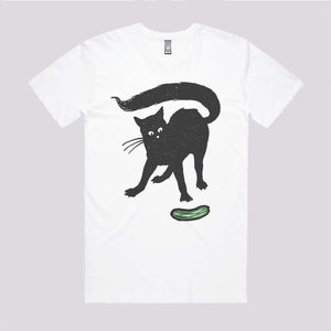 Cat and Pickle T-Shirt | Cool Graphic Tees Australia