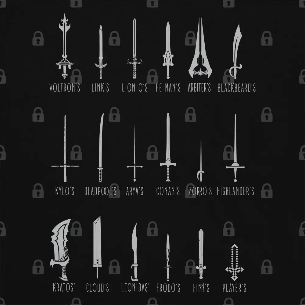 Popular Swords T-Shirt | Pop Culture T-Shirts
