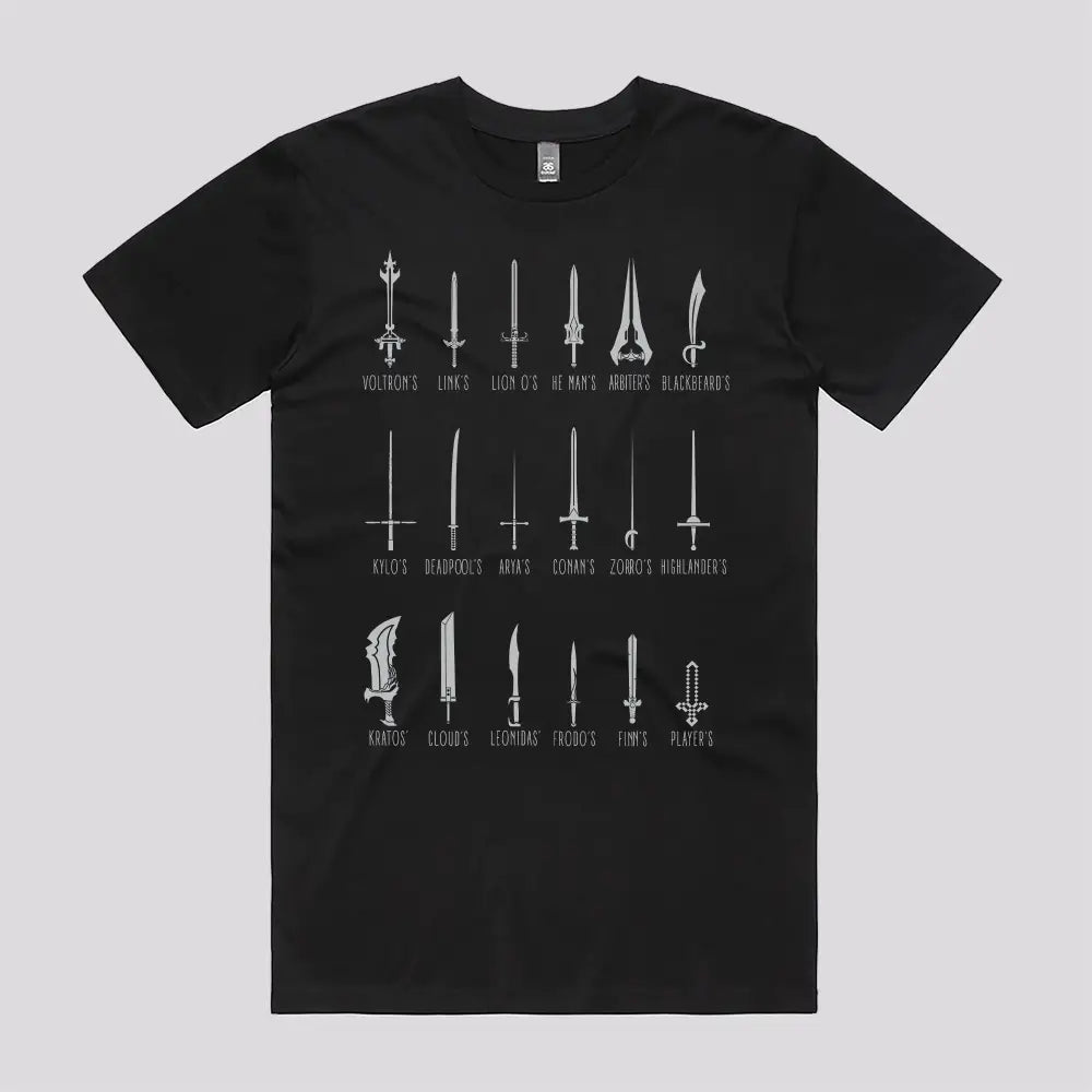 Popular Swords T-Shirt | Pop Culture T-Shirts