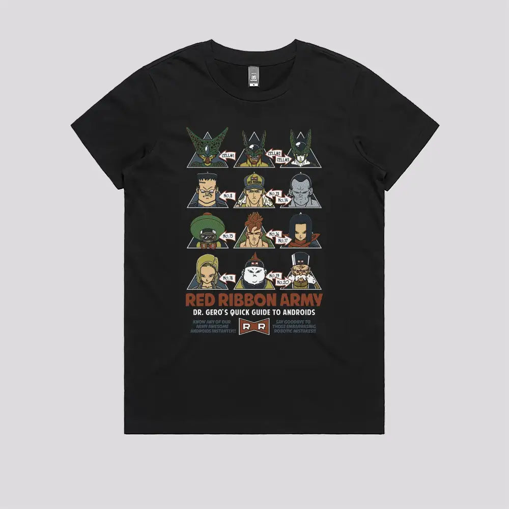 Quick Guide to Androids T-Shirt | Anime T-Shirts