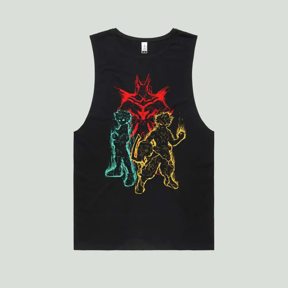 Quirky Heroes Tank Top | Anime T-Shirts