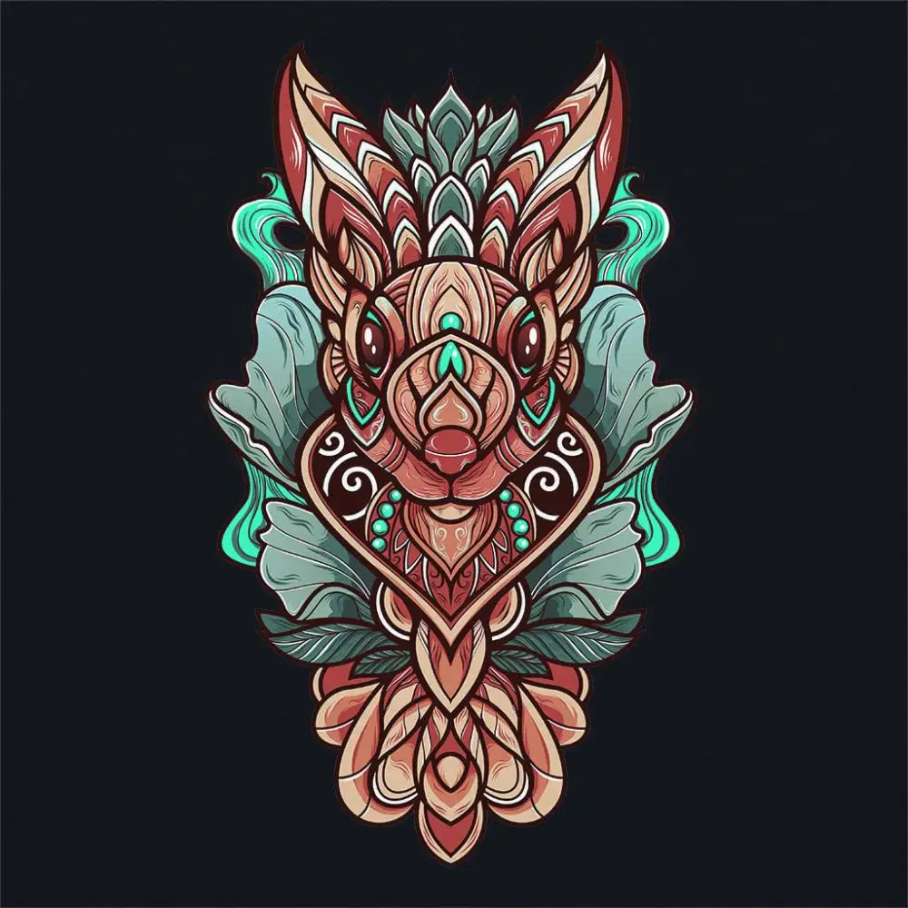 Rabbit Zentangle T-Shirt Adult Tee