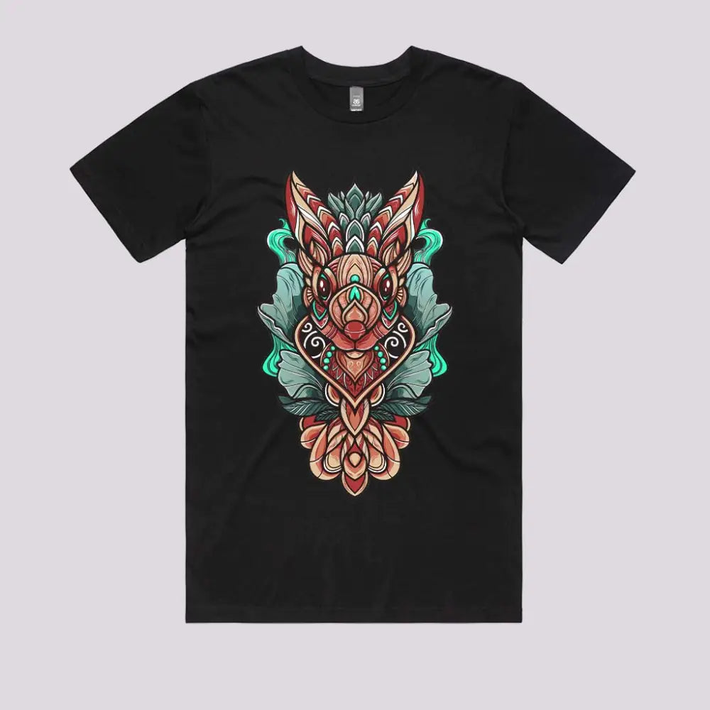 Rabbit Zentangle T-Shirt Adult Tee