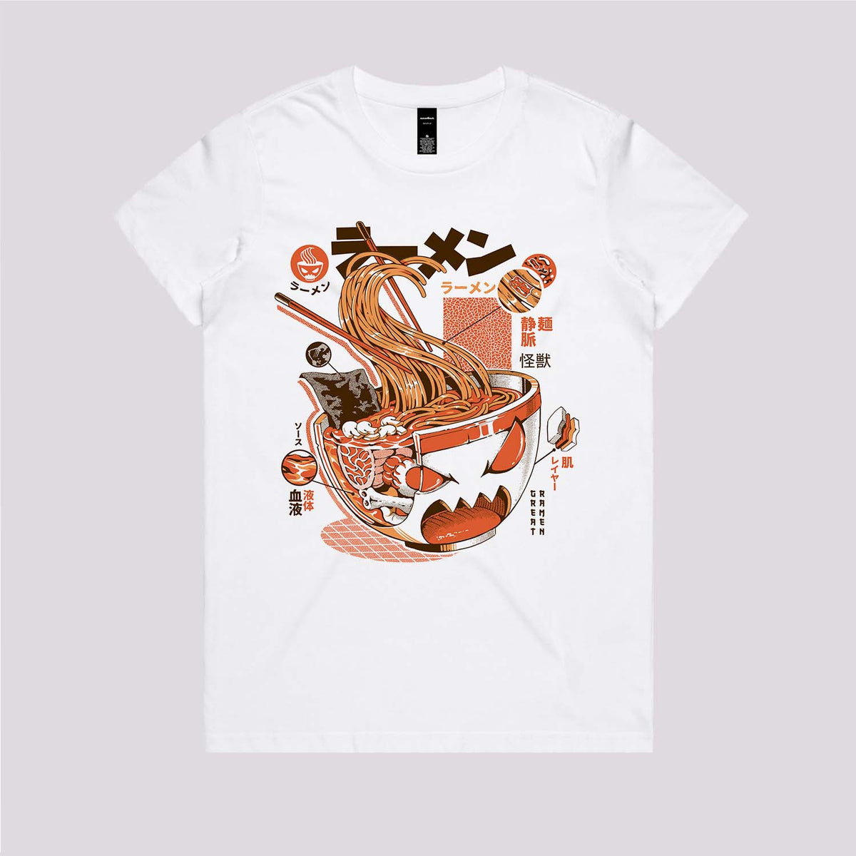 Ramen Kaiju Anatomy Graphic Tee