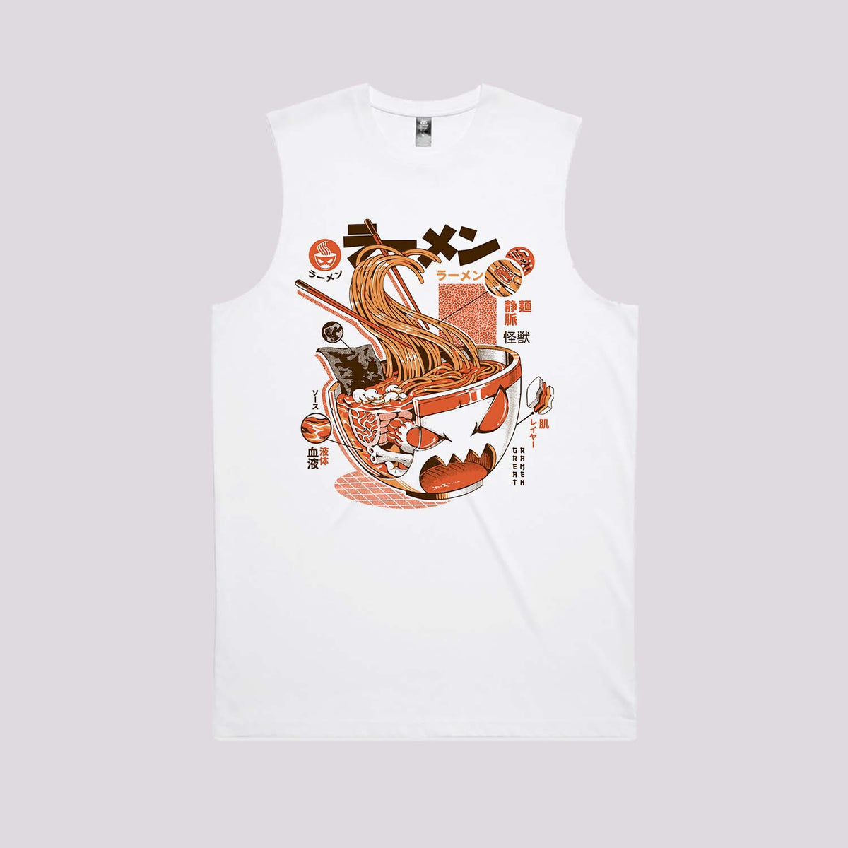 Ramen Kaiju Anatomy Graphic Tee