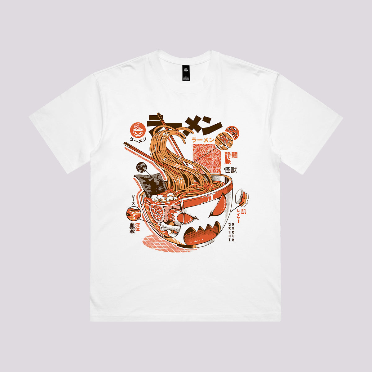 Ramen Kaiju Anatomy Graphic Tee