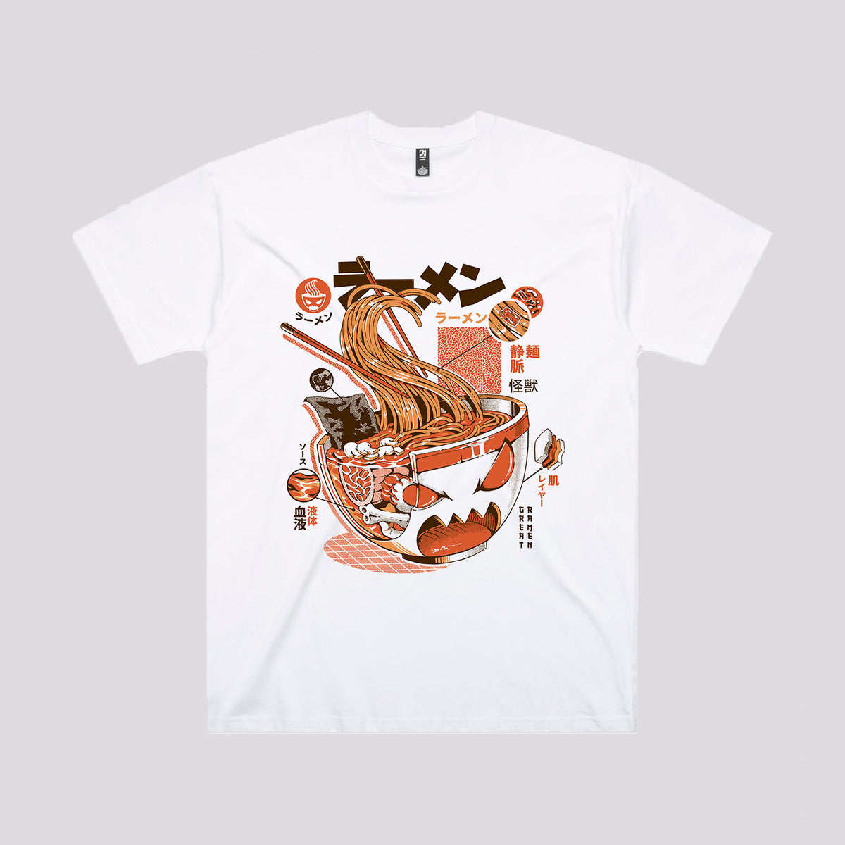 Ramen Kaiju Anatomy Graphic Tee
