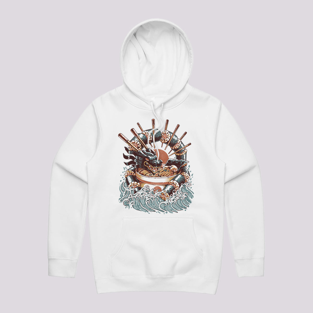 Ramen Sushi Dragon Hoodie | Japanese Art Hoodie Australia