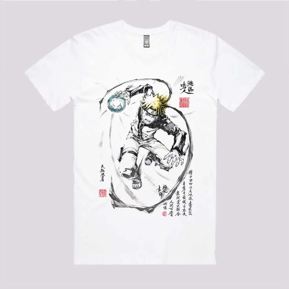 Rasengan Sumi-e T-Shirt | Anime T-Shirts