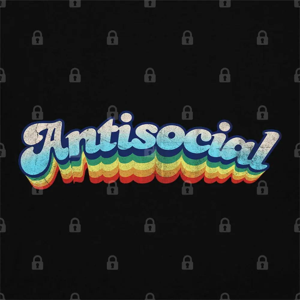 Retro Antisocial T-Shirt Adult Tee