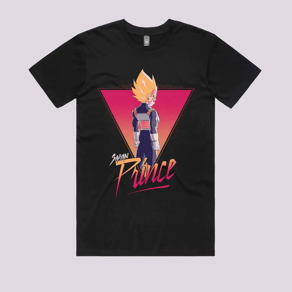 Retro Saiyan Prince T-Shirt | Anime T-Shirts