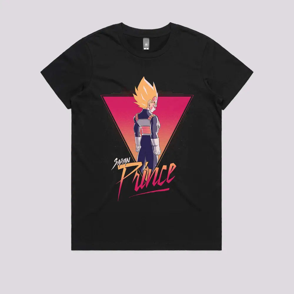 Retro Saiyan Prince T-Shirt | Anime T-Shirts