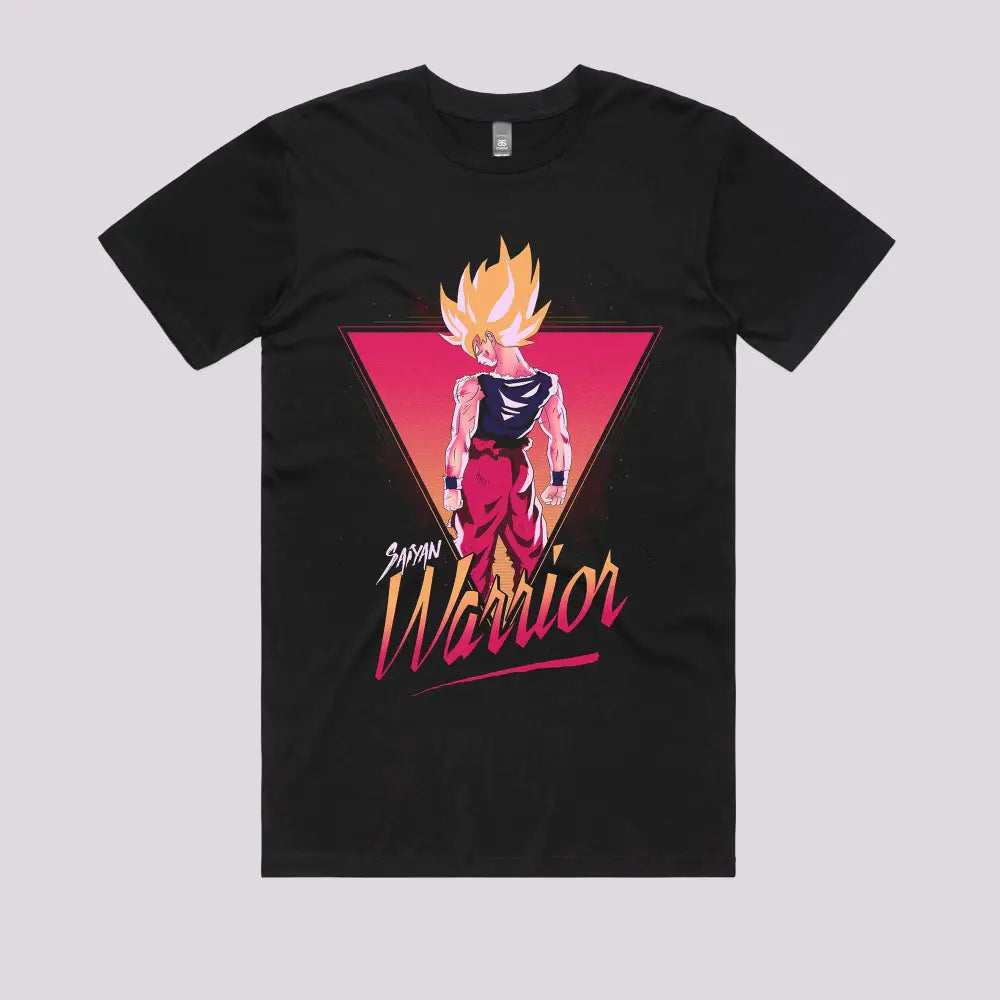 Retro Saiyan Warrior T-Shirt | Anime T-Shirts