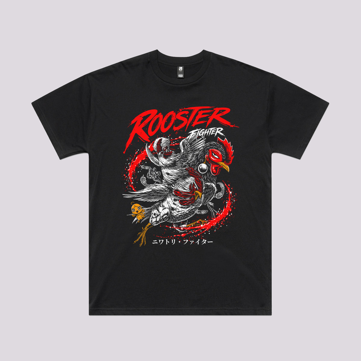 Rooster Fighter T-Shirt | Oversized Anime T-Shirts Australia