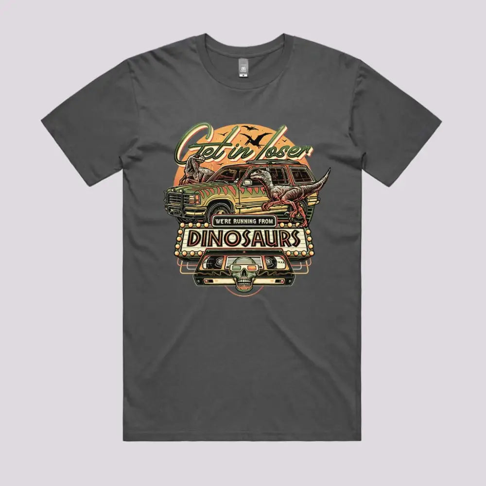 Running from Dinosaurs T-Shirt | Pop Culture T-Shirts