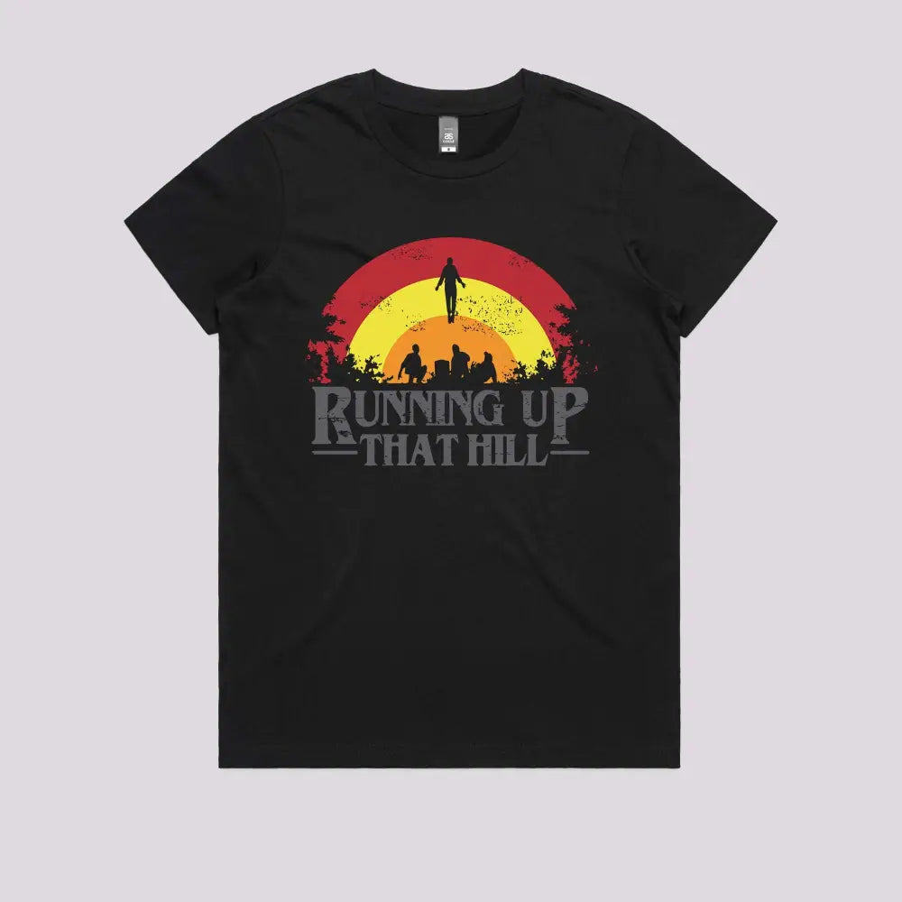Running Up That Hill T-Shirt Womens / Black Xs Adult Tee