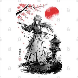 Rurouni Samurai Sumi-e Graphic Tee
