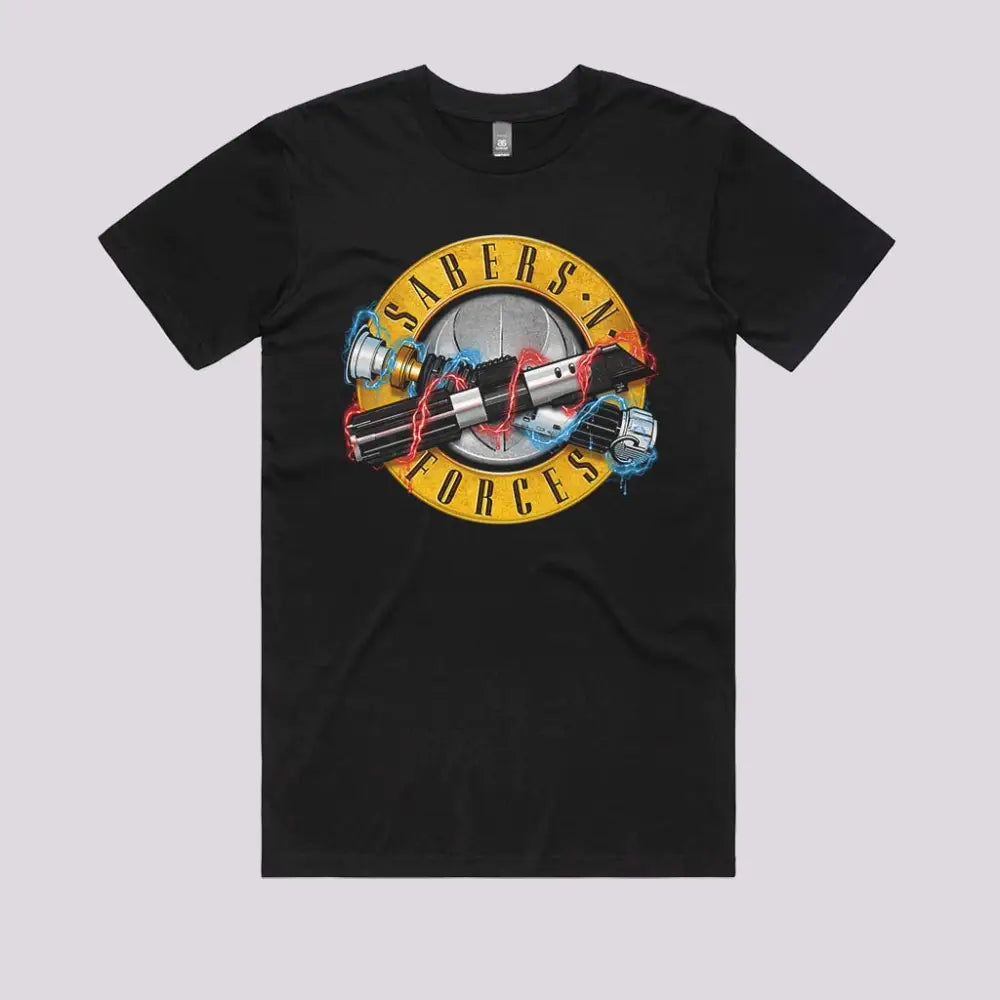 Sabers 'N' Forces T-Shirt | Pop Culture T-Shirts