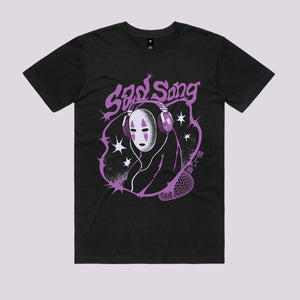 No Face Sad Song T-Shirt - Spirited Away Anime T-Shirts