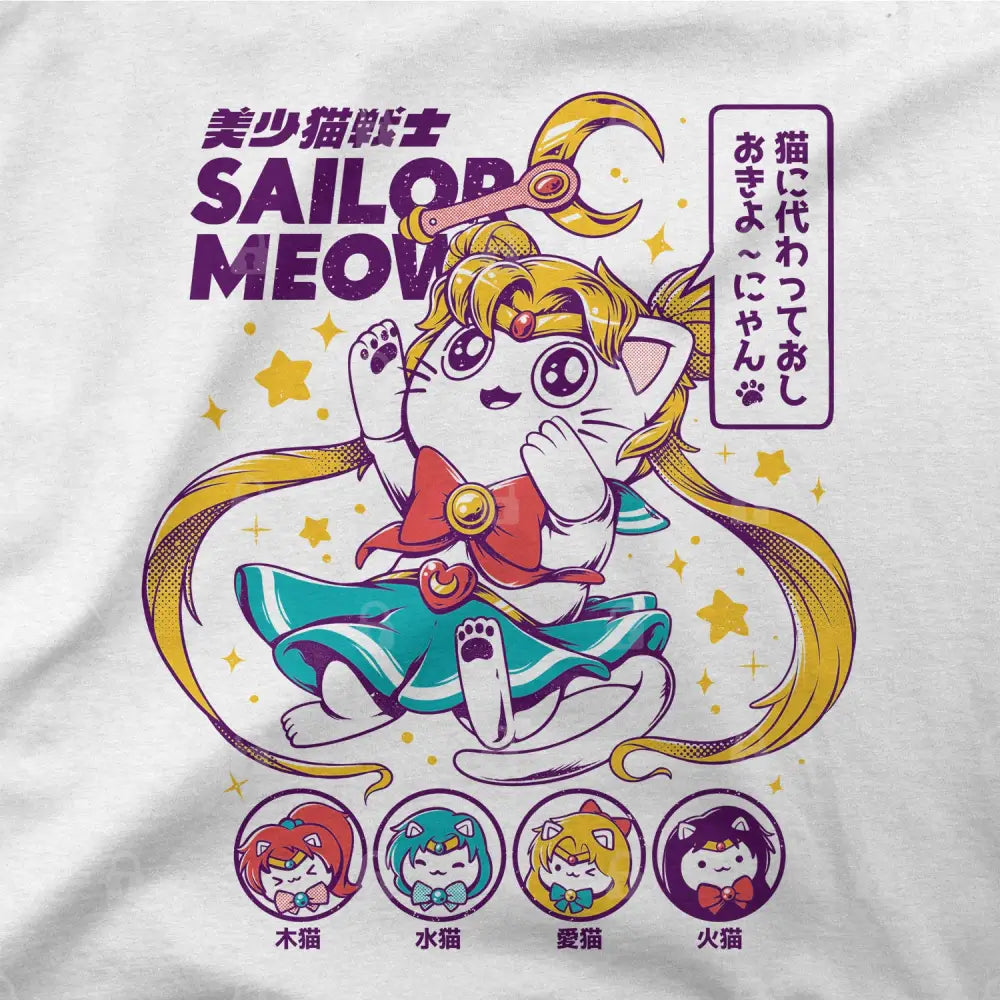 Sailor Meow T-Shirt | Anime T-Shirts