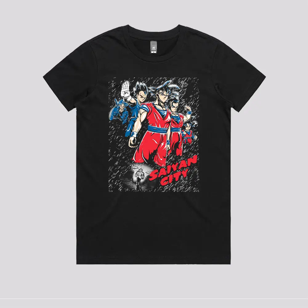 Saiyan City T-Shirt | Anime T-Shirts
