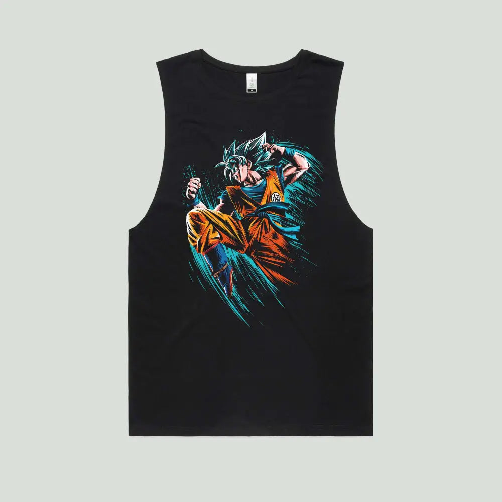 Saiyan Ink Attack Tank Top | Anime T-Shirts