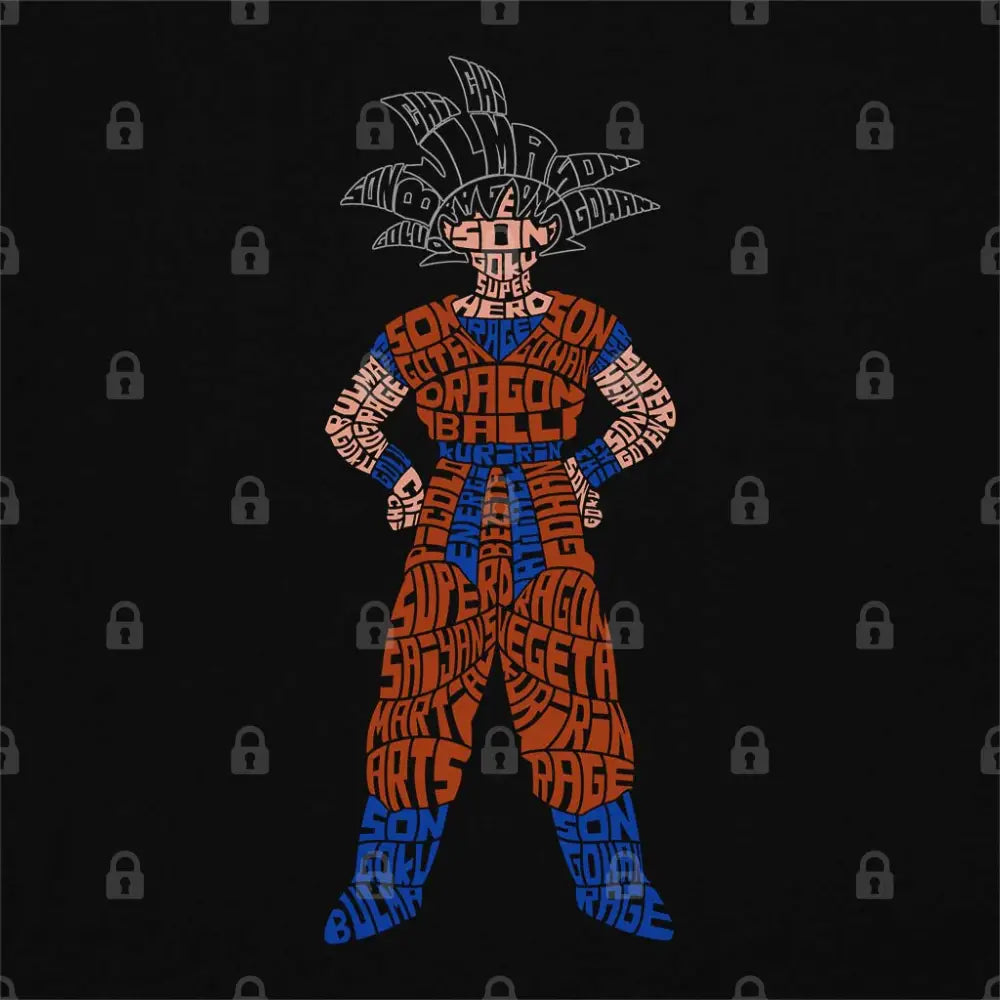 Saiyan Typography T-Shirt | Anime T-Shirts