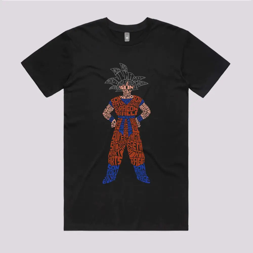 Saiyan Typography T-Shirt | Anime T-Shirts