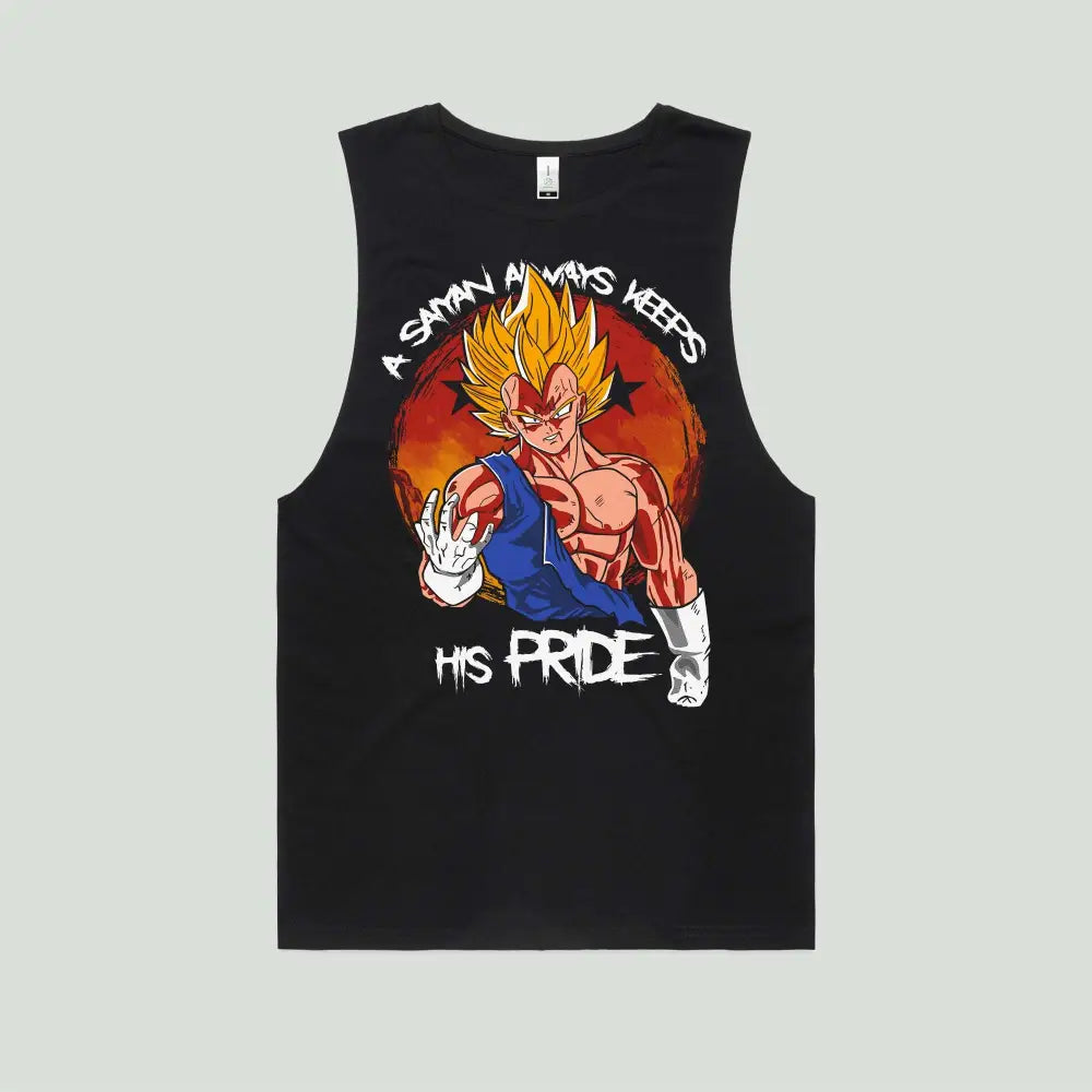 Saiyan's Pride Tank Top | Anime T-Shirts