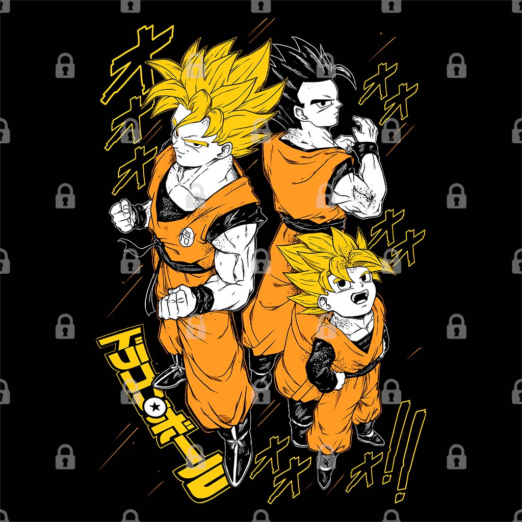 Saiyan Family Graphic Tee