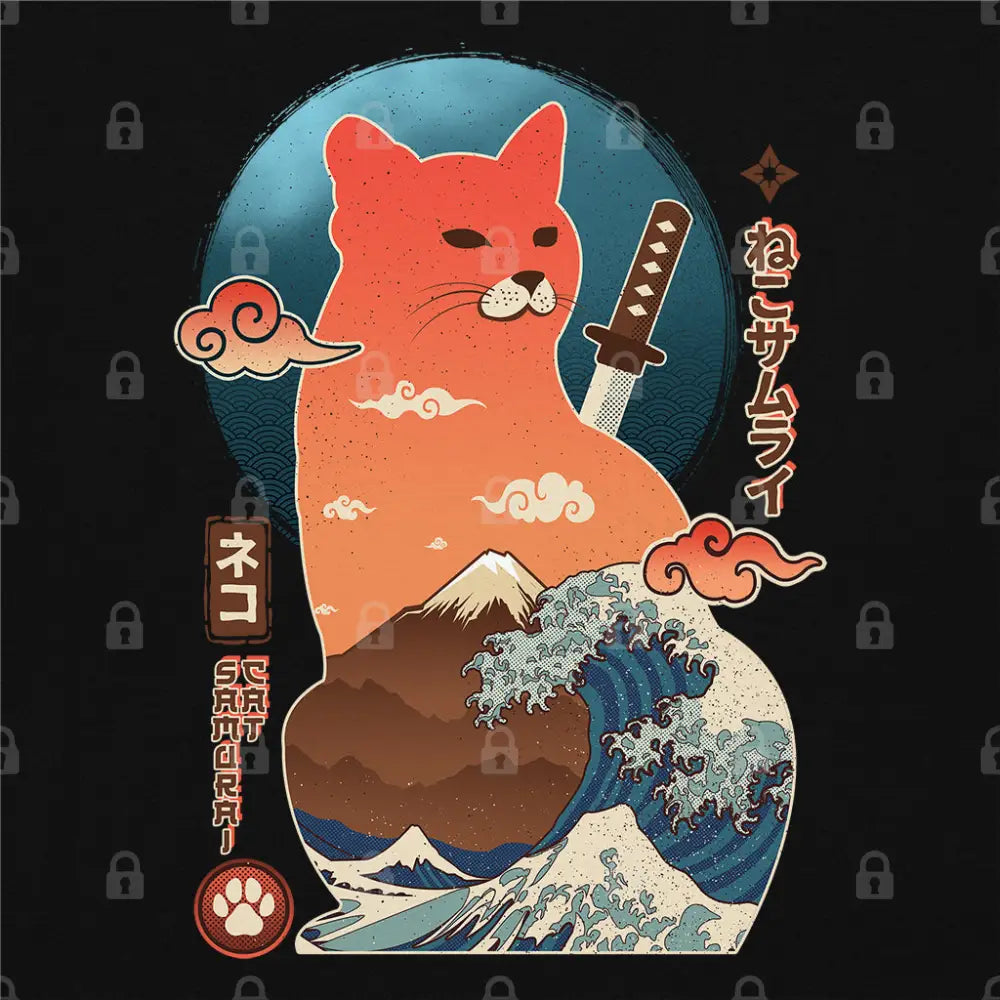 Samurai Cat T-Shirt - Limitee Apparel