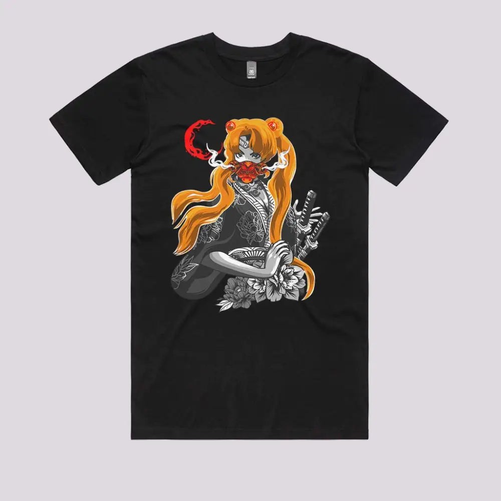 Samurai Moon T-Shirt | Anime T-Shirts