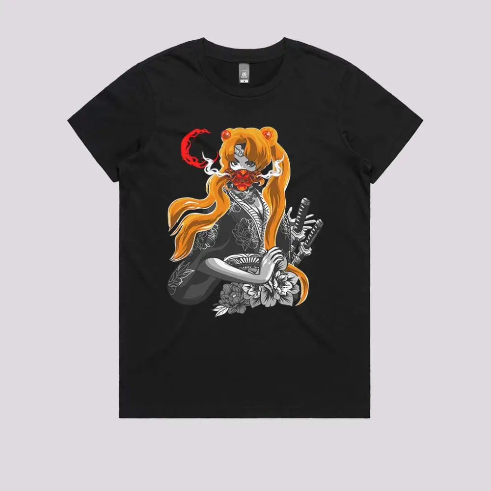Samurai Moon T-Shirt | Anime T-Shirts