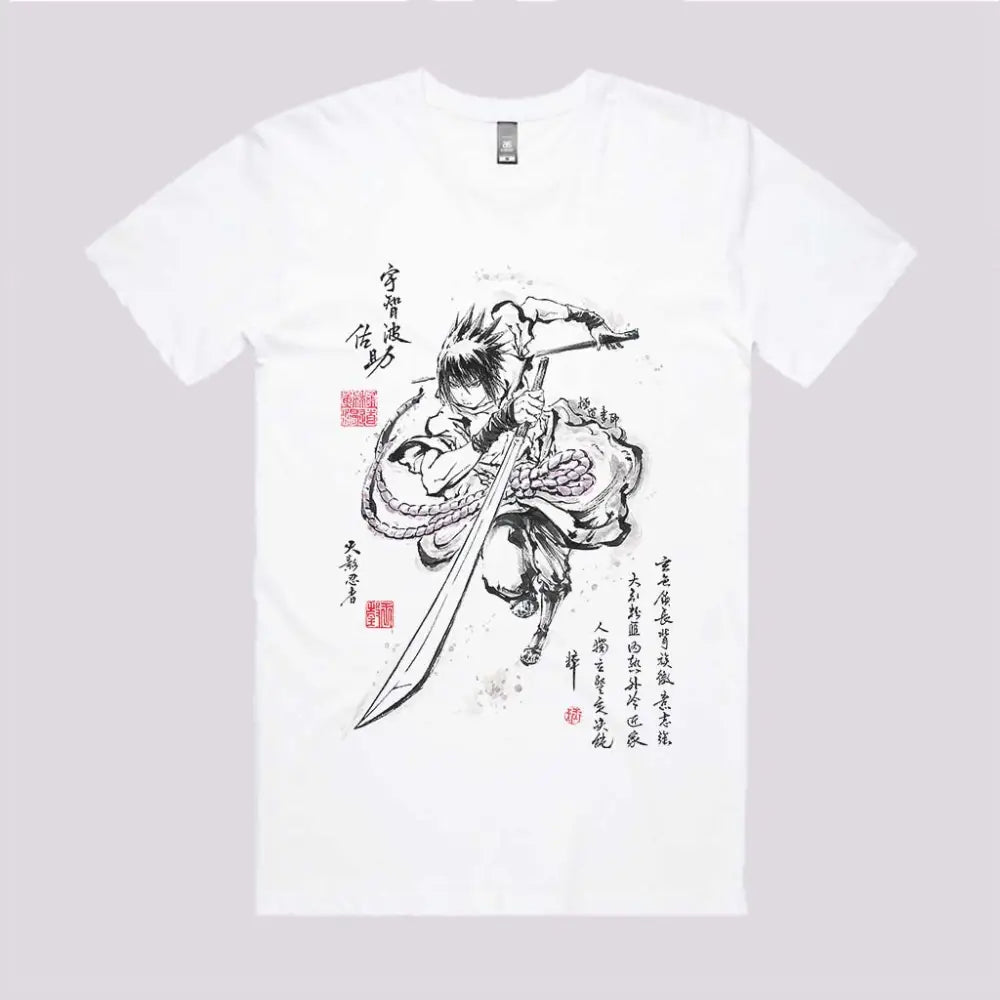 Sasuke Sumi-e T-Shirt | Anime T-Shirts