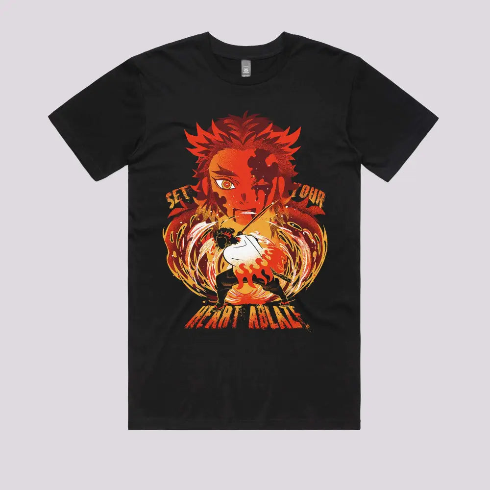 Set Your Heart Ablaze T-Shirt | Anime T-Shirts