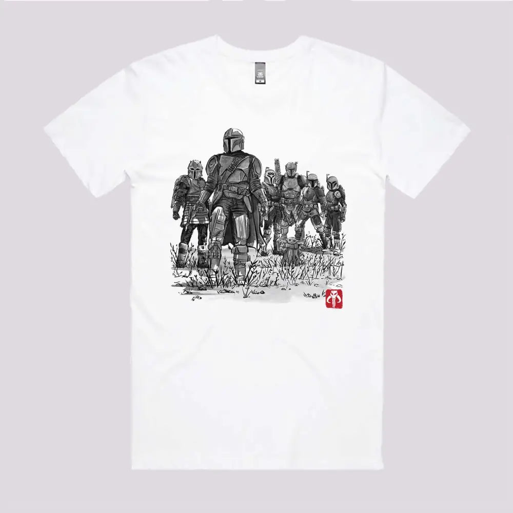 Seven Bounty Hunters Sumi-e T-Shirt